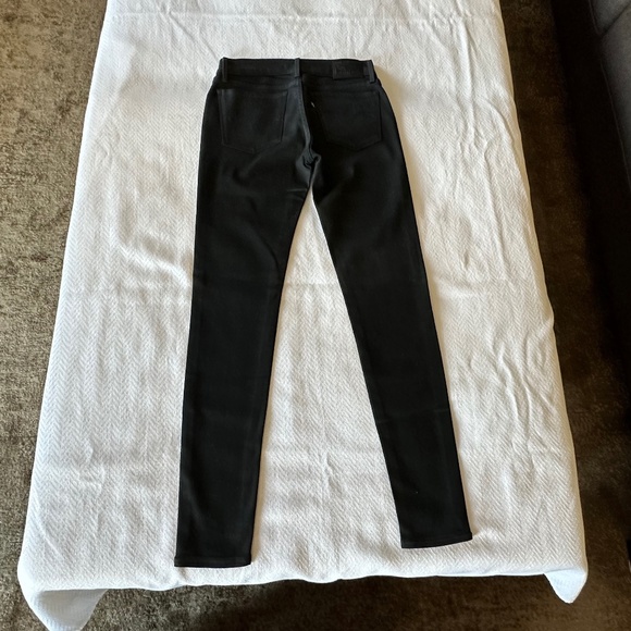 Levi's 710 Super Skinny Black Wax Coated Jeans, Size 26, Black - Picture 8 of 13